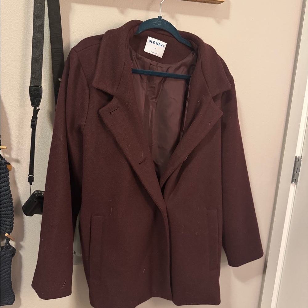 Old Navy Women's Burgundy Coat